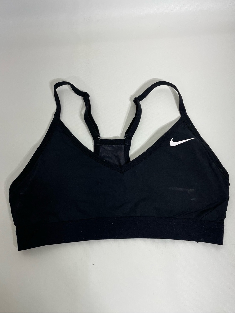 Nike Women’s Small Petite V-Neck Racerback Sports Bra Black